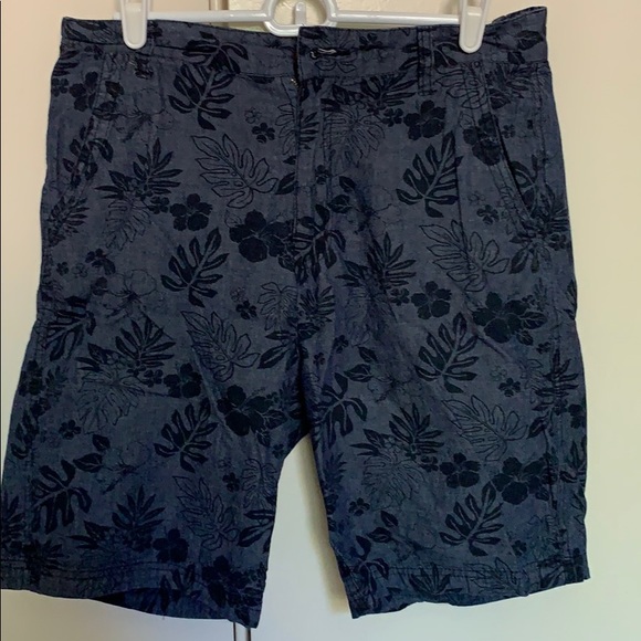 Men’s Blue Design Shorts - Picture 1 of 5